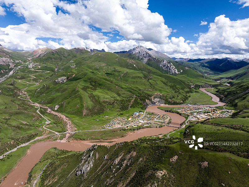 航拍昂塞大峡谷图片素材