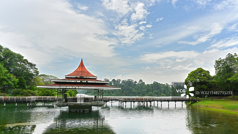 新加坡麦里芝蓄水池风光图片素材