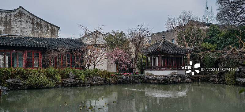 苏州园林，艺圃，初春系列图片素材