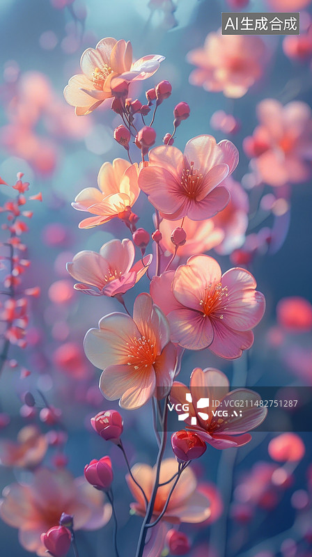 【AI数字艺术】质感3d毛绒花草图片素材