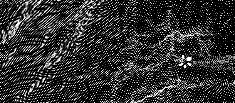 未来主义动态粒子阵列图片素材