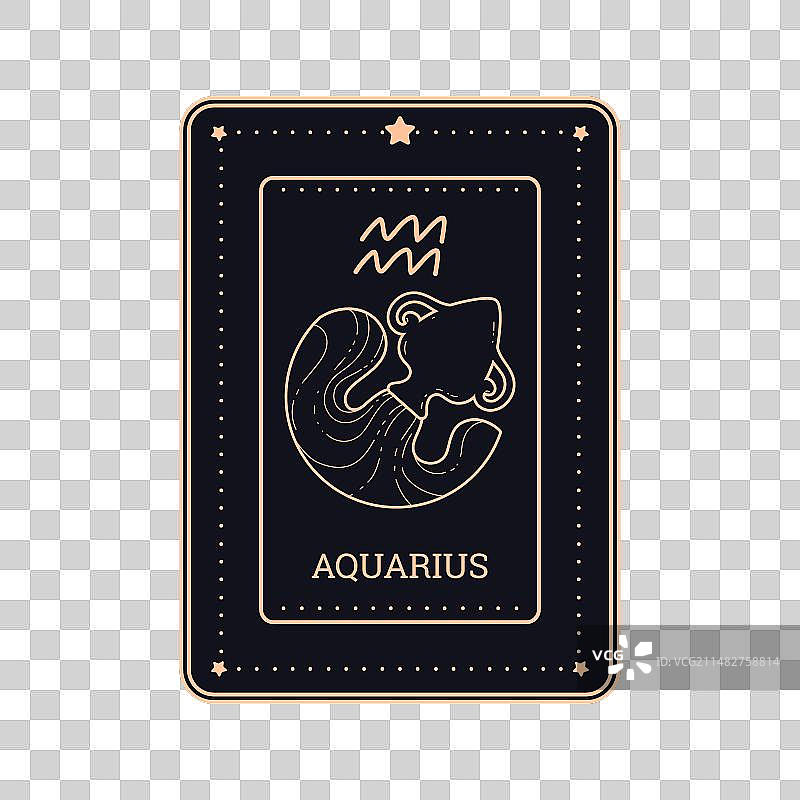 星座黑卡线条艺术风格图片素材