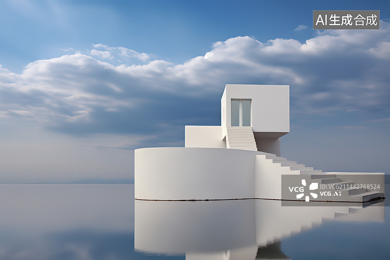 【AI数字艺术】现代城市建筑外部结构图片素材