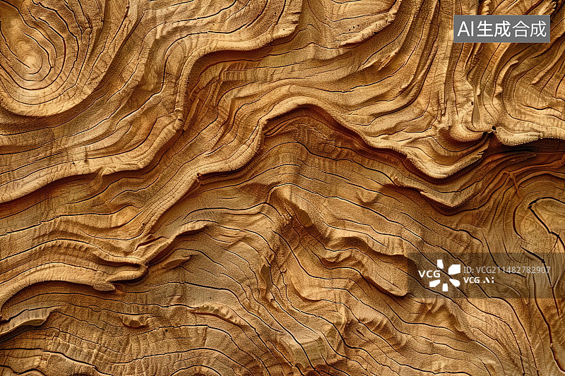 【AI数字艺术】天然树桩上的美丽图案图片素材