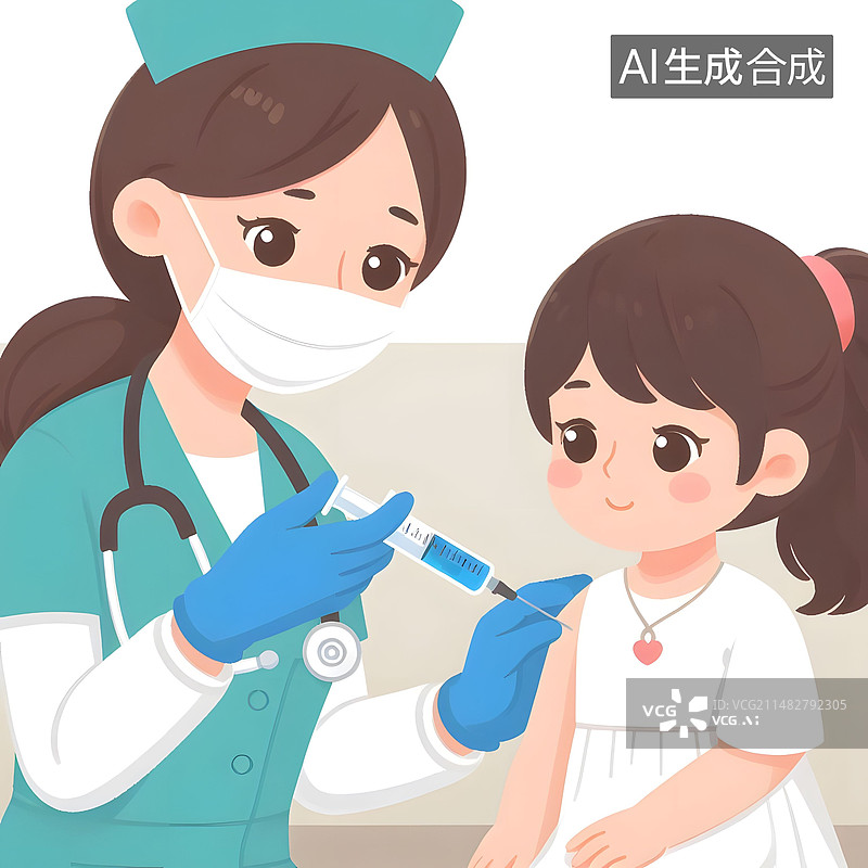【AI数字艺术】医生护士注射疫苗 打针图片素材