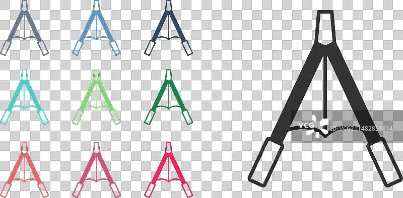 白色背景上的黑色鼓风机手风箱图标图片素材