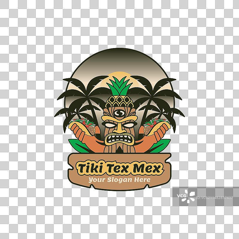 TEX MEX提基雕像标志图片素材