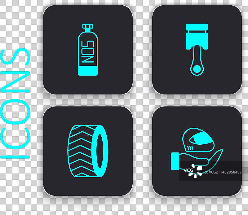 赛车头盔、一氧化二氮发动机活塞图片素材