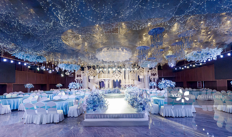 梦幻般的婚宴厅图片素材