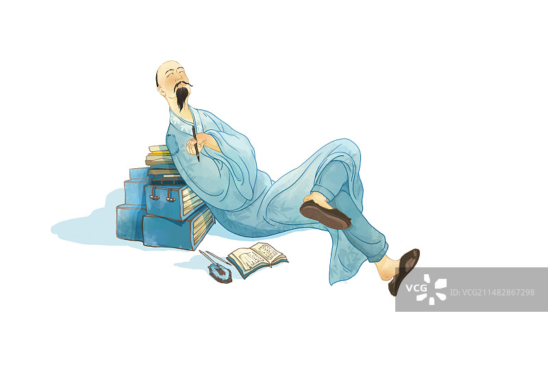 醉意诗人图片素材