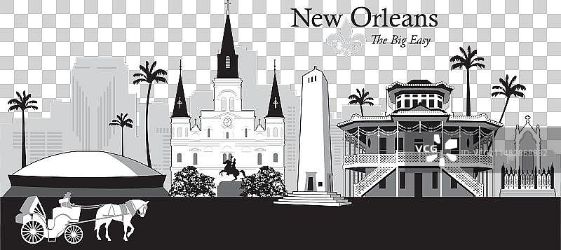 新奥尔良城市风光图片素材