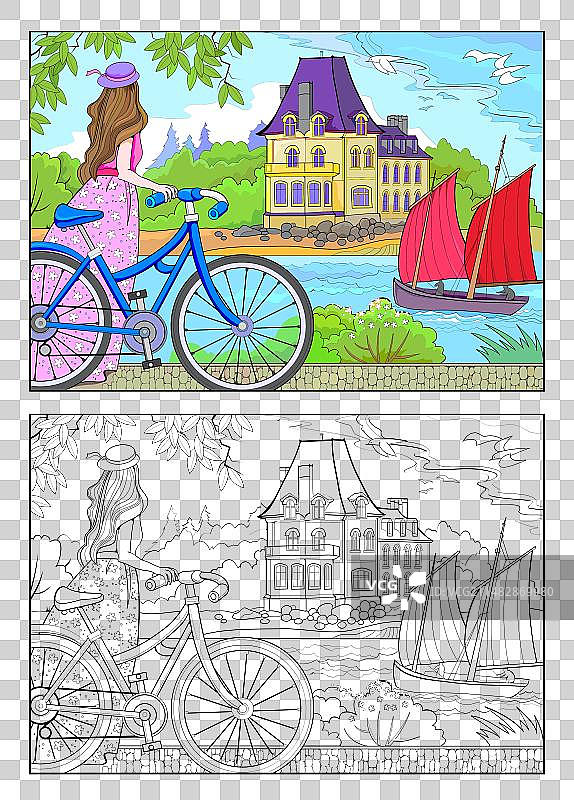 彩色黑白模板图片素材