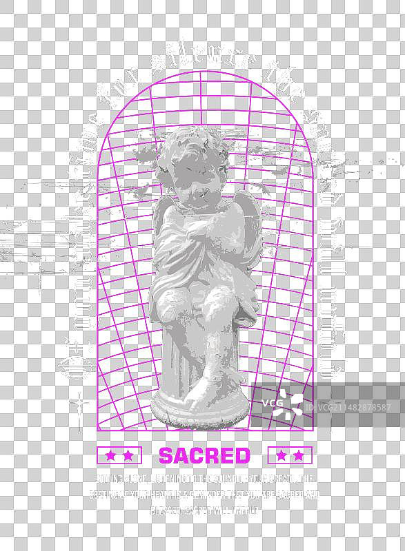 神圣的都市服装街头服饰平面设计图片素材