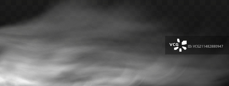 黑暗中的白色云雾或烟雾图片素材