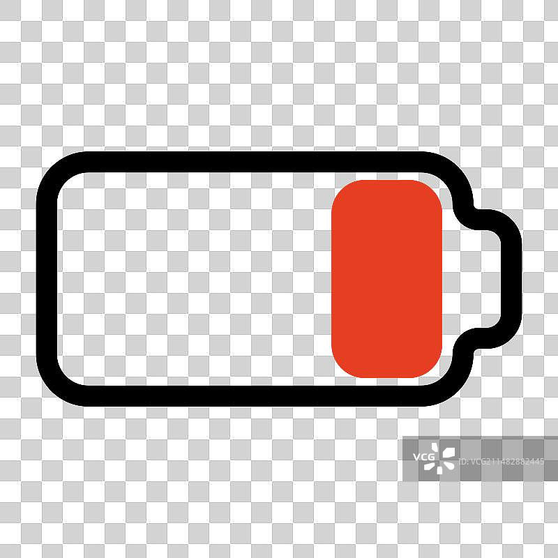 小工具没电红色空电池图片素材