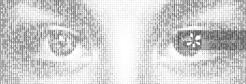 形成字母的半色调二进制代码图案图片素材