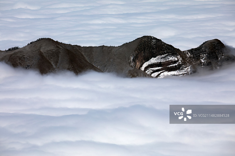 川西高山云海图片素材