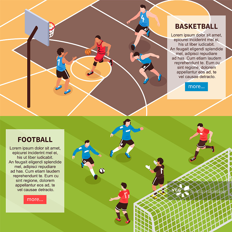 2.5D运动场地游戏banner图片素材