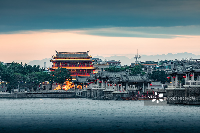 潮州古城风光图片素材