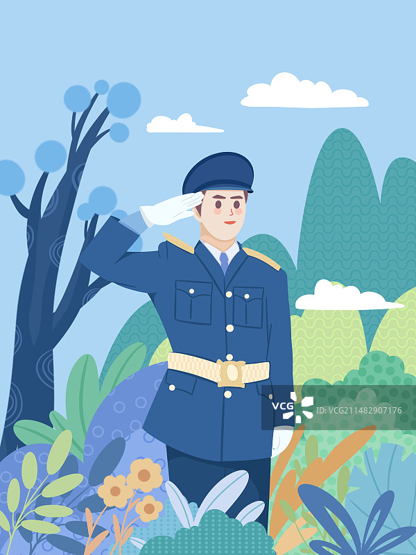 五一劳动节人民警察图片素材