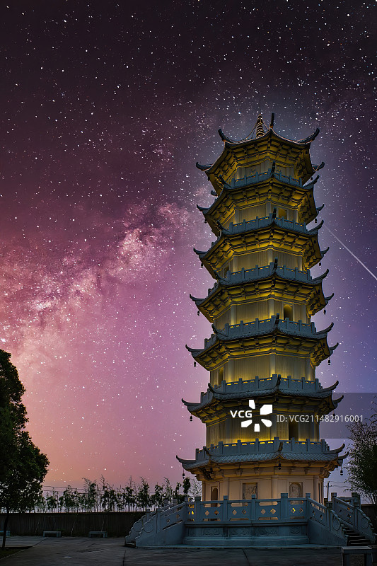 银河宝塔图图片素材