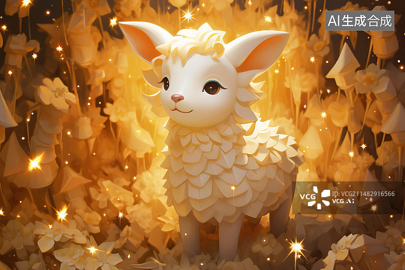 【AI数字艺术】圣诞装饰的特写镜头图片素材