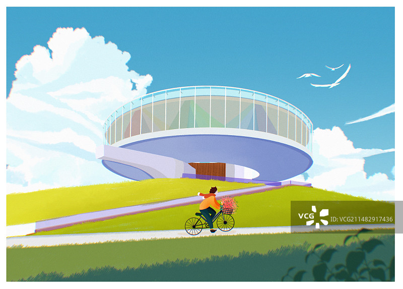 郑州地标建筑插画图片素材