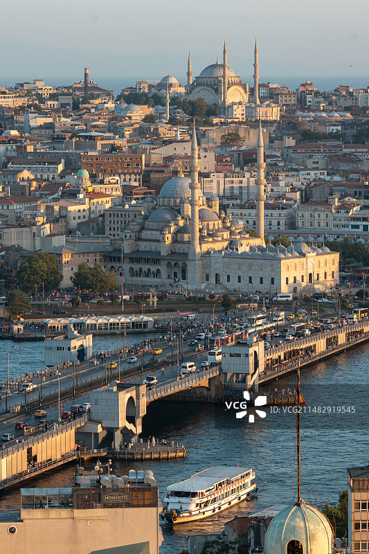 土耳其伊斯坦布尔城市俯瞰图片素材