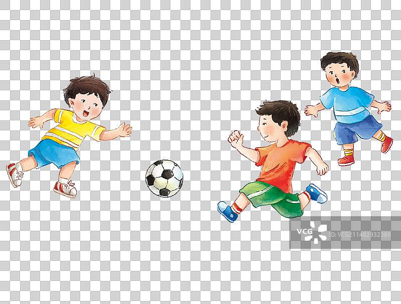 幼儿园学校操场踢足球图片素材