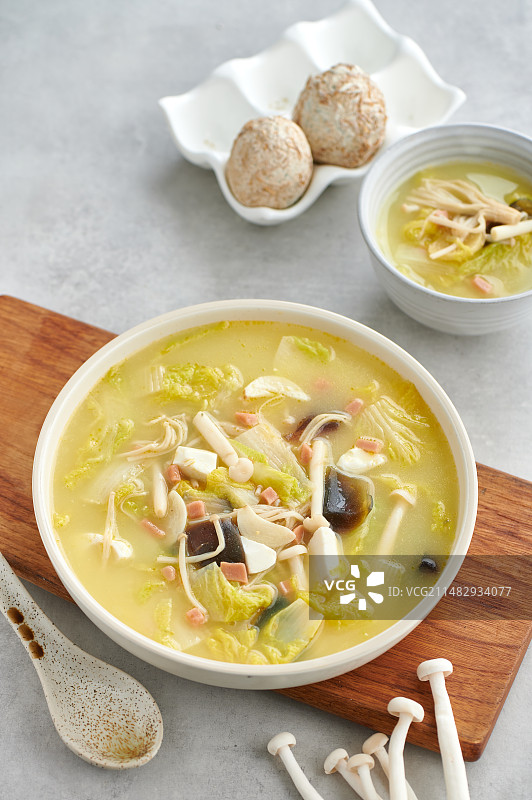 中国传统美食 粤菜 广东菜 上汤娃娃菜图片素材