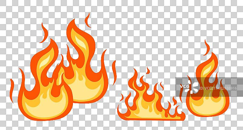 火焰火灾灭火器消防安全元素图片素材