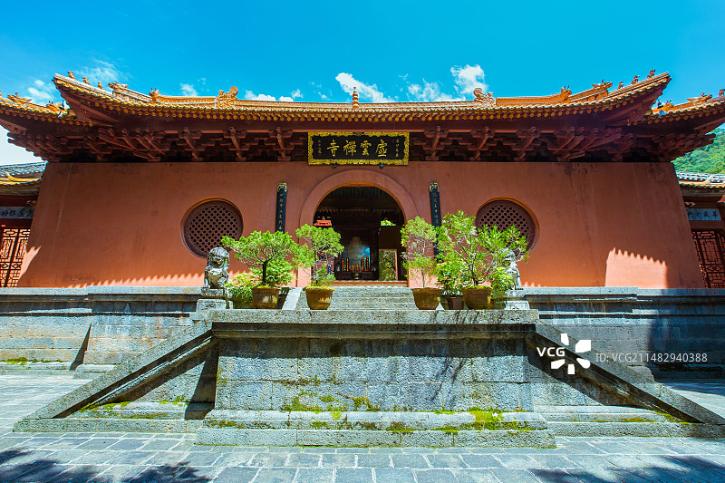 云南省大理州宾川县鸡足山虚云禅寺景观图片素材