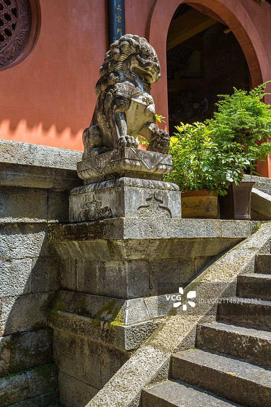 云南省大理州宾川县鸡足山虚云禅寺景观图片素材
