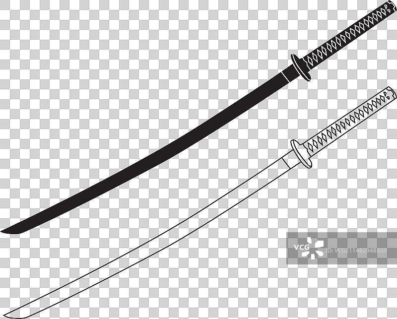 武士刀图标图片素材