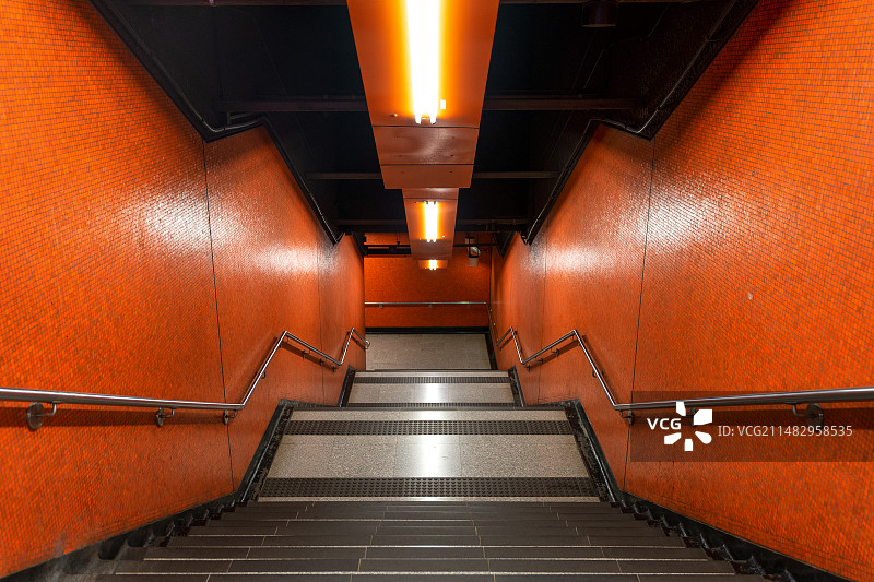 中国香港的地铁通道图片素材