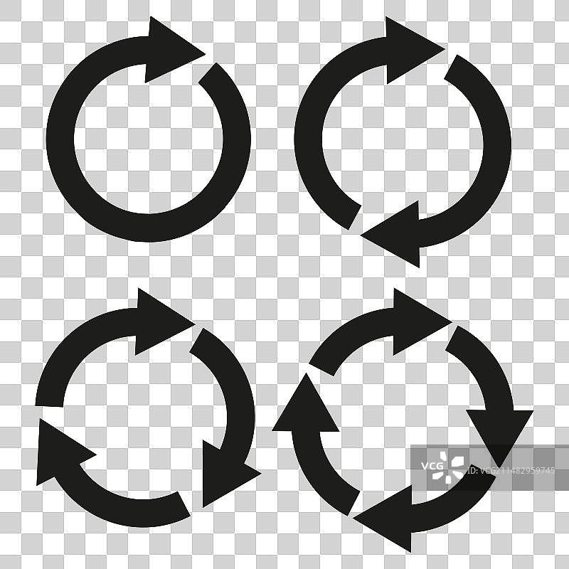 黑色圆形箭头素材图片素材