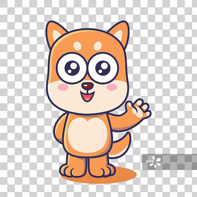 卡通柴犬动物角色图片素材