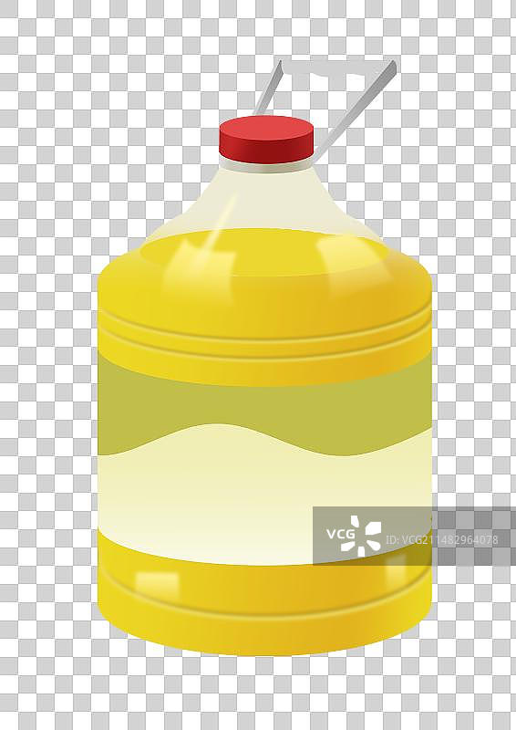 压榨食用油玉米油菜籽油日常生活用品柴米油盐卡通元素素材插画图片素材