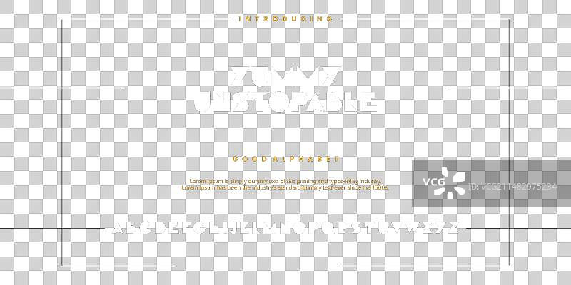 美味不停歇的现代字母字体排印图片素材