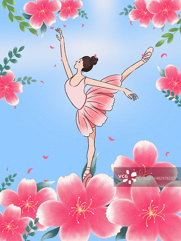 插画 少女图片素材