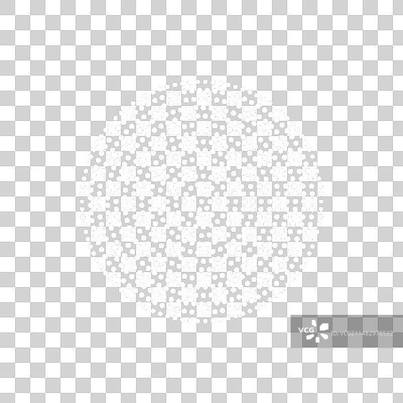 黑色背景白点圆形半调图片素材