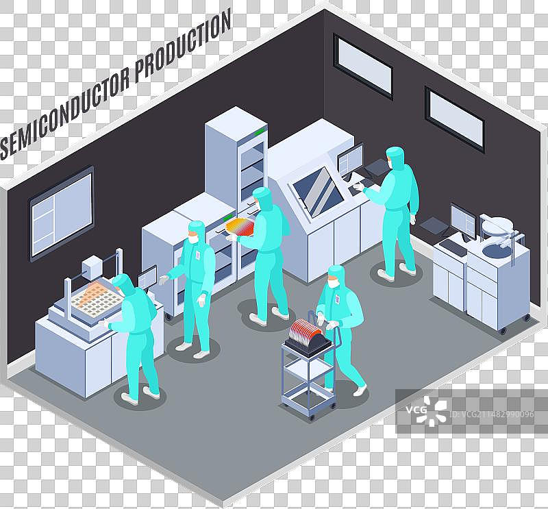 半导体生产组合图片素材