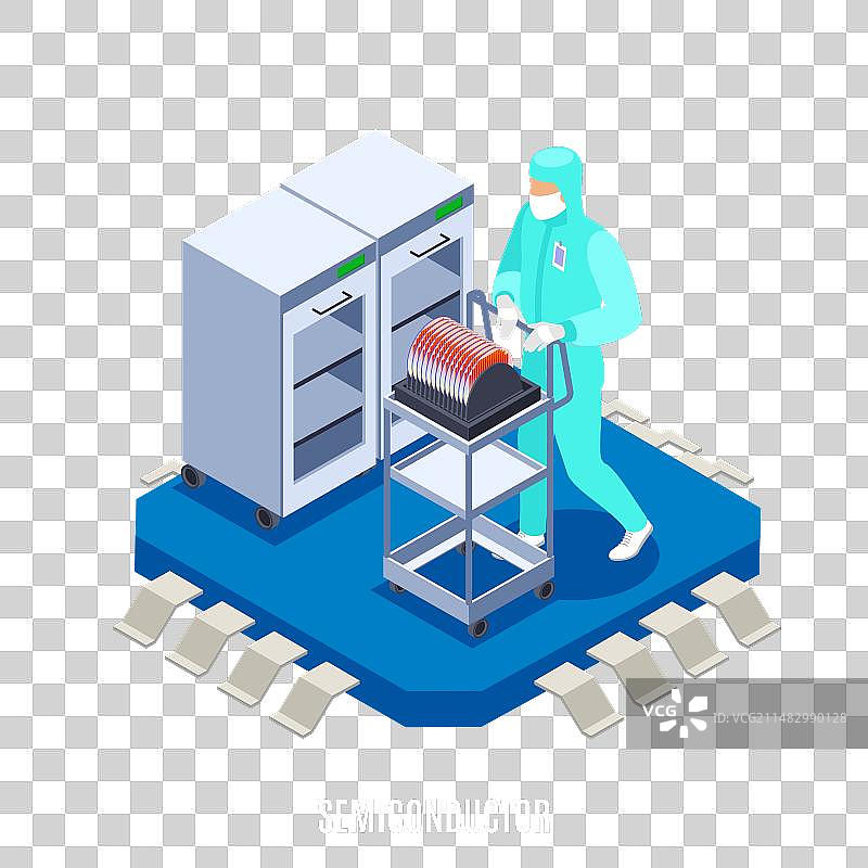 2.5D半导体概念图片素材