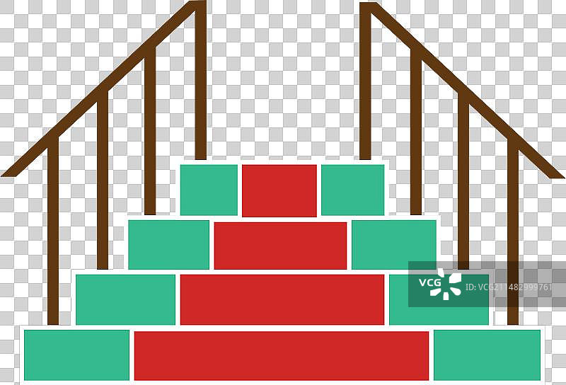 铺着红色地毯的楼梯图片素材