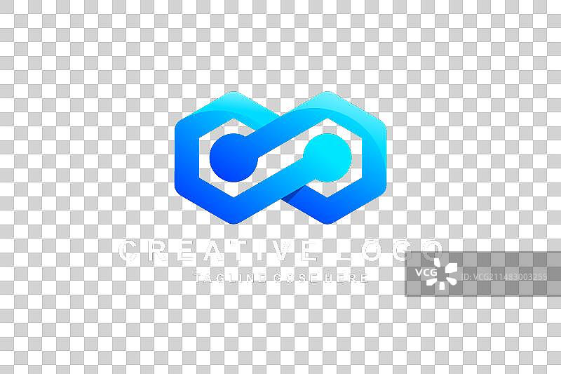 无限标志六边形科技组合图片素材