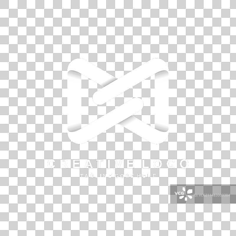 企业风尚无限造型N字母标志图片素材