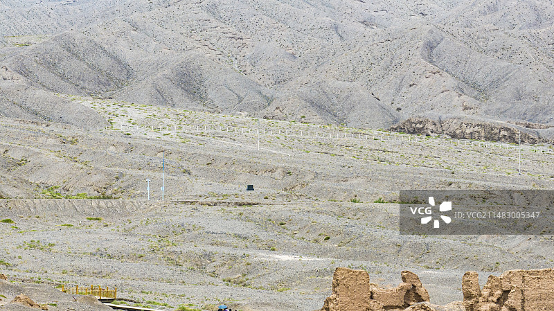 独库公路 库车苏巴什古城遗址 女儿国图片素材