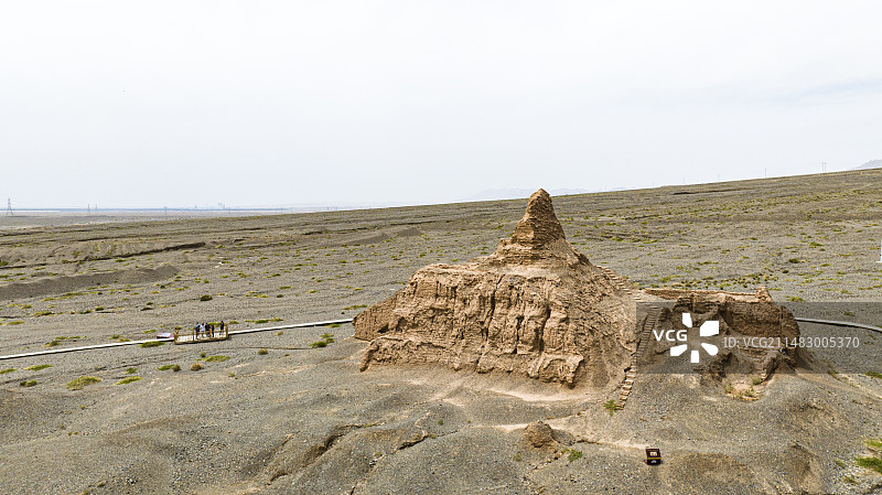 独库公路 库车苏巴什古城遗址 女儿国图片素材