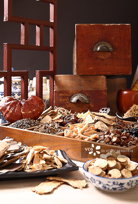 丰富的中药材图片素材