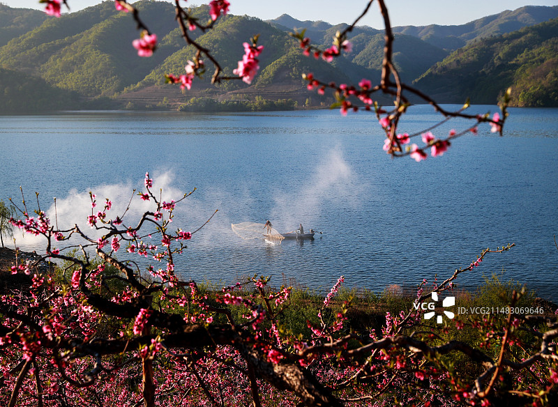 丹东河口的春天图片素材